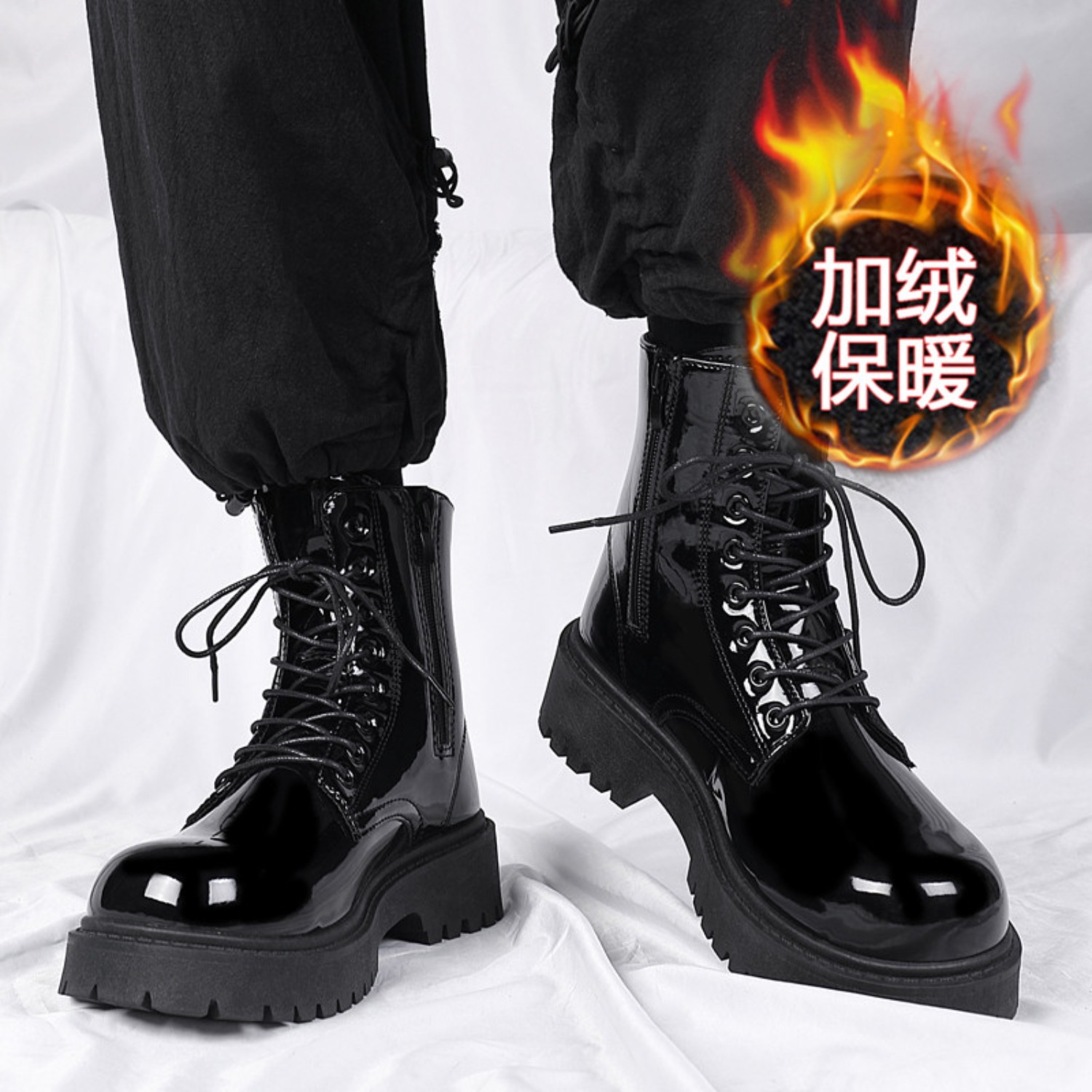 Men's warm plush high-top boot - Men'S Fashion News review and price
