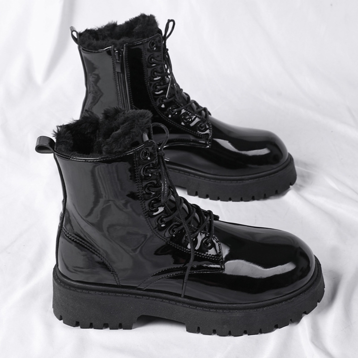 Men's warm plush high-top boot - Men'S Fashion News review and price