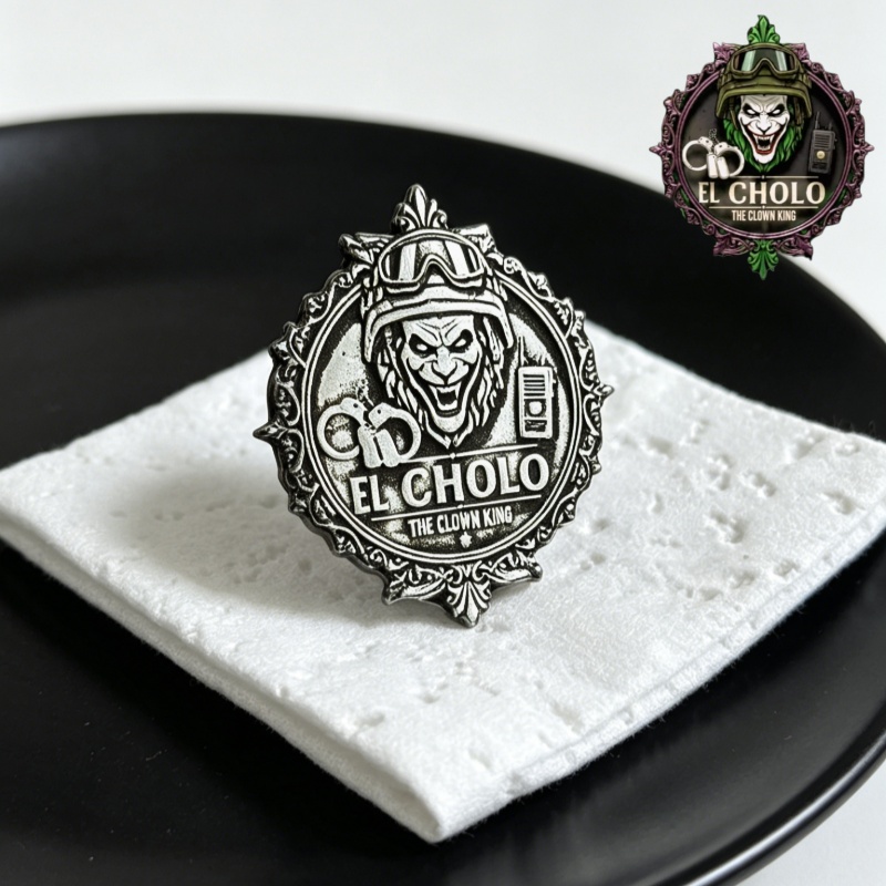 Custom Clown Logo Brooch Perso - Men'S Fashion With Hat review and price