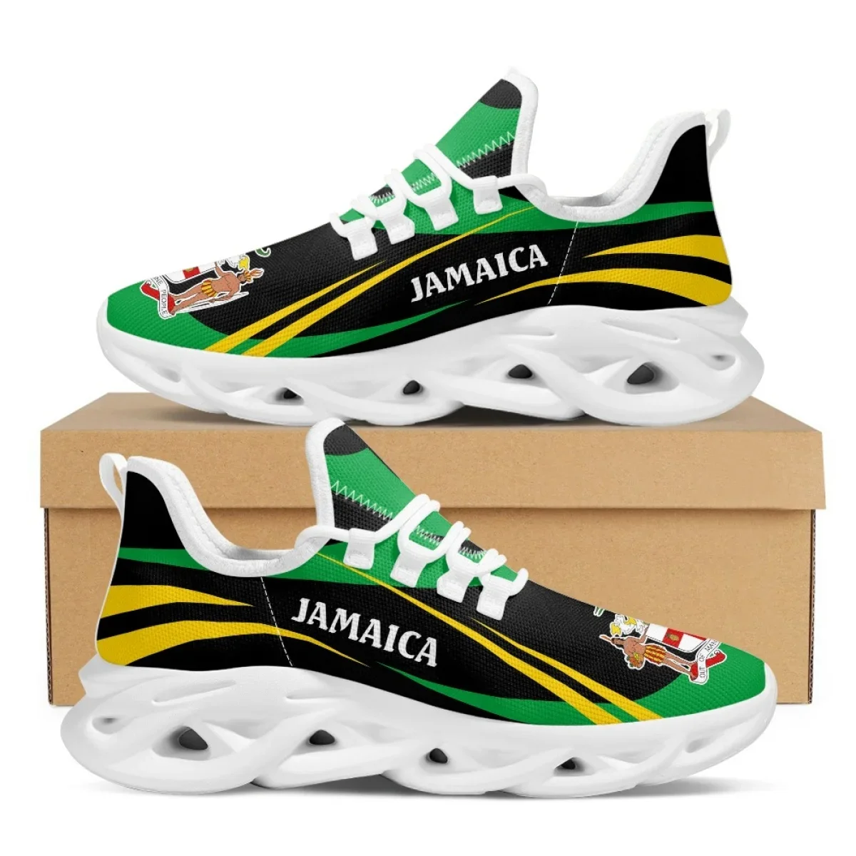 Jamaica Flag Print Shoes Men S - Mens Fashion Trainers review and price