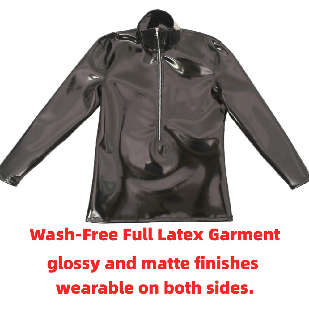 Sexy Men PVC Glossy Shiny Long - Men'S Fashion T Shirts review and price