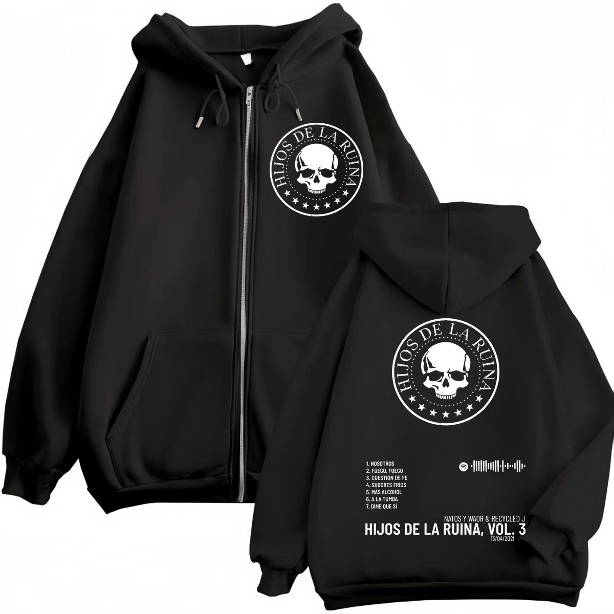 Rap Duo Natos Y Waor Hijos De  - Mens Fashion Zip Up Hoodies review and price