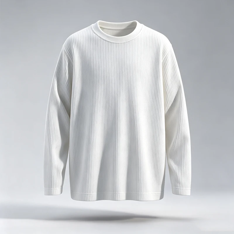 Men Vertical Ribbed Crew Neck  - Men'S Fashion T Shirts review and price