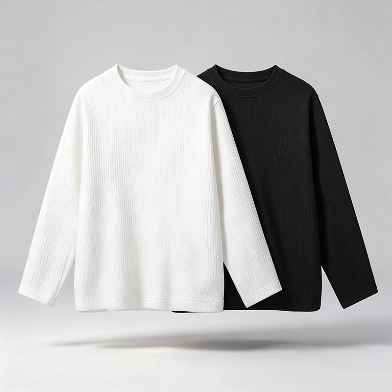 Men Vertical Ribbed Crew Neck  - Men'S Fashion T Shirts review and price