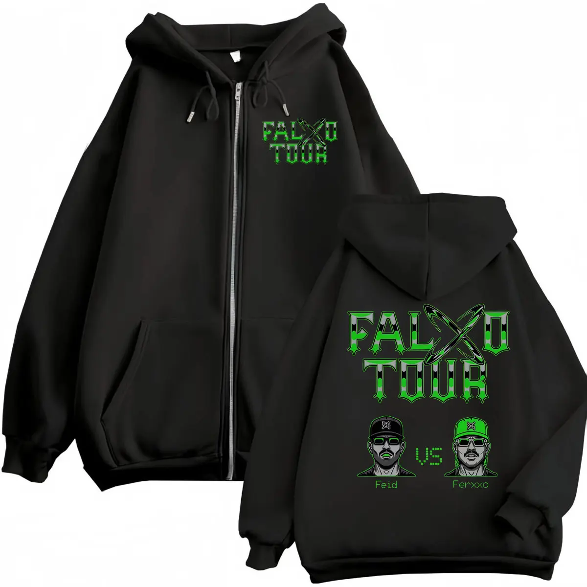 Feid Vs Ferxxo Falxxo Tour 202 - Mens Fashion Zip Up Hoodies review and price